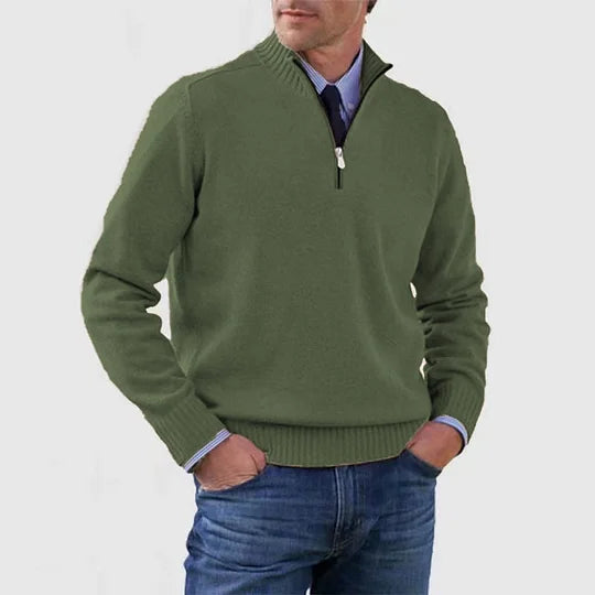Howard - Zip Sweater - Classic Warmth and Modern Elegance