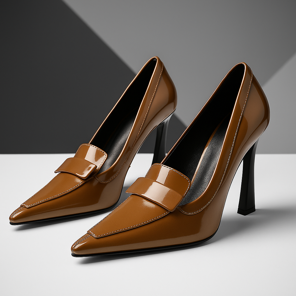 Leah - Elegant Christmas Patent Pumps