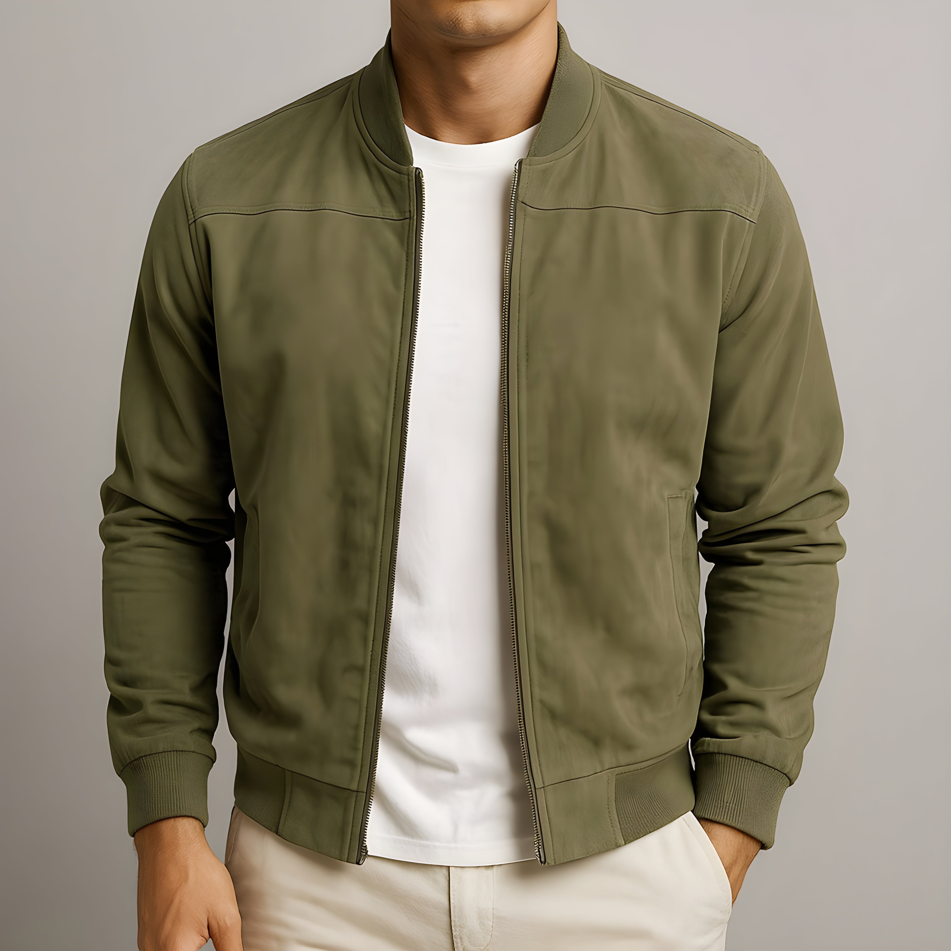 Émile™ - Suede Bomber Jacket