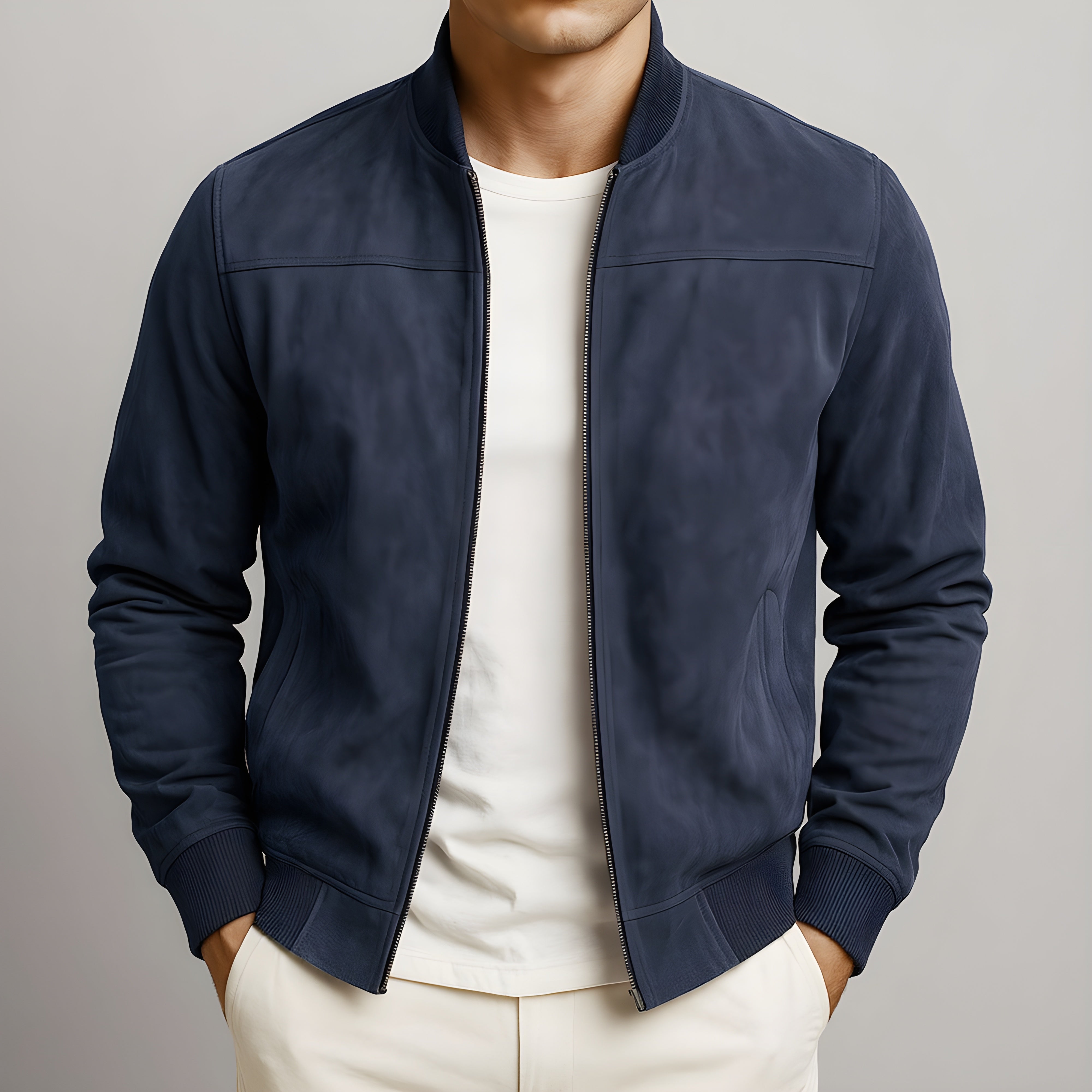 Émile™ - Suede Bomber Jacket