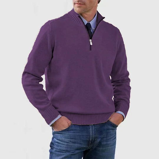 Howard - Zip Sweater - Classic Warmth and Modern Elegance