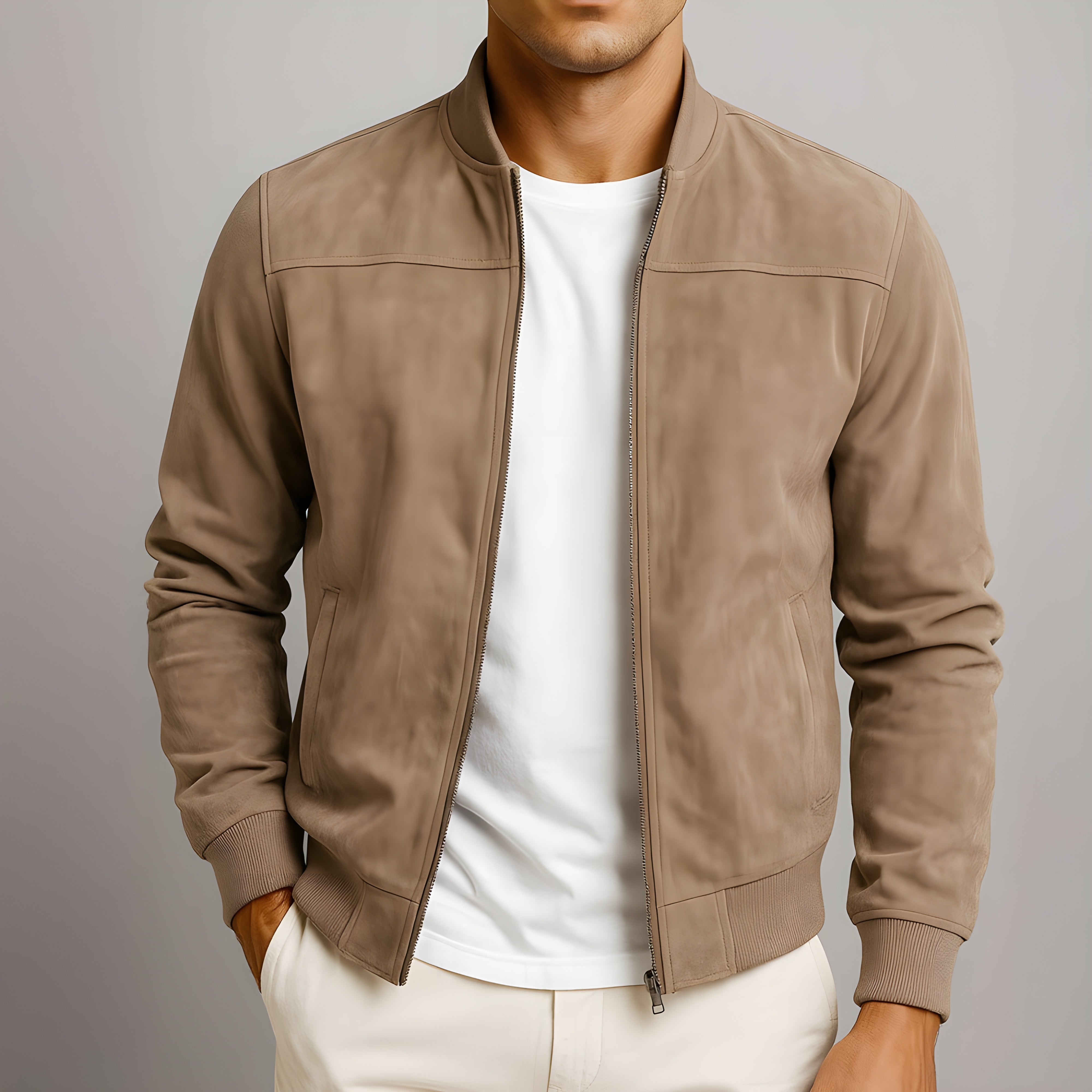 Émile™ - Suede Bomber Jacket