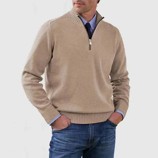 Howard - Zip Sweater - Classic Warmth and Modern Elegance