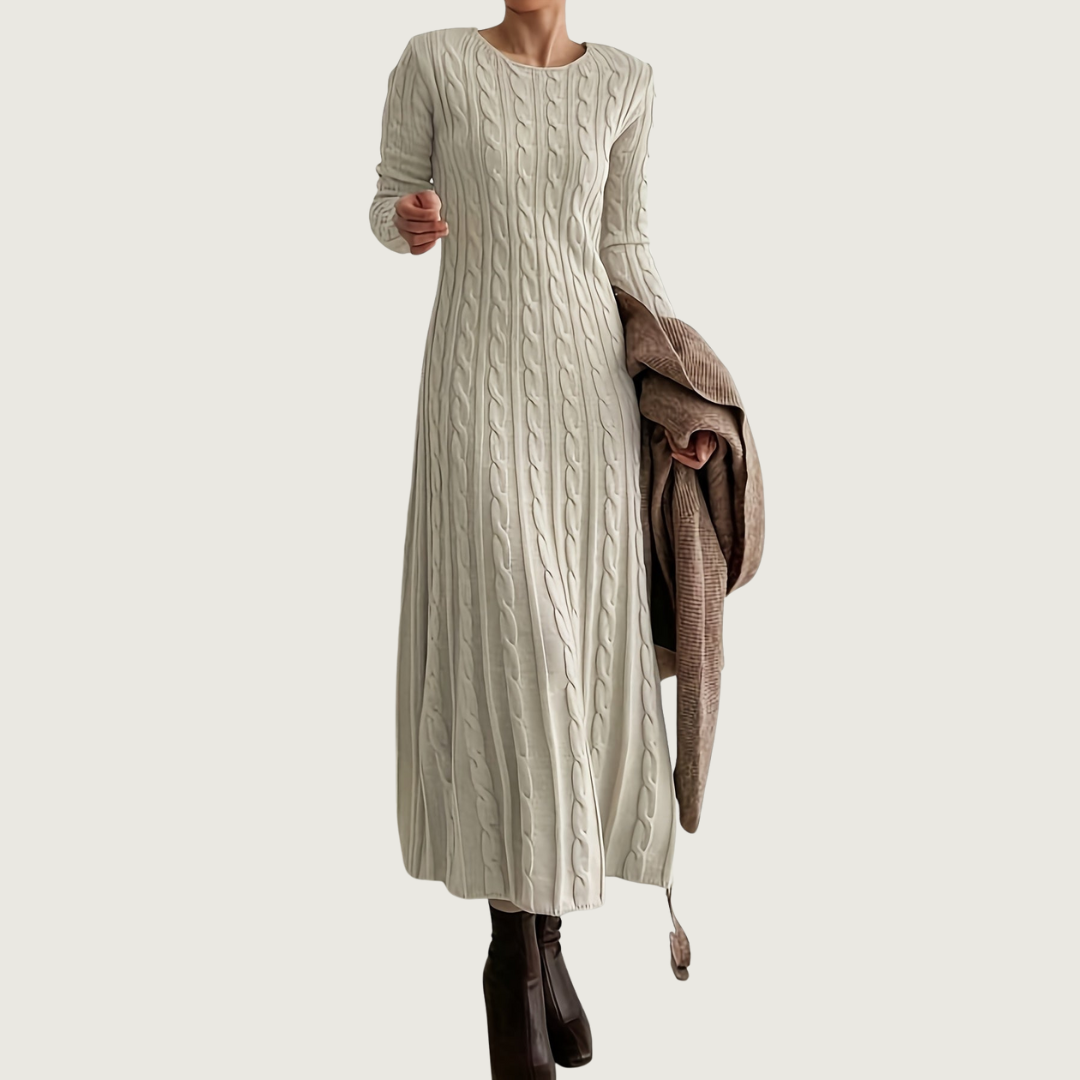 Evelyn | Cozy Cable-Knit Maxi Dress