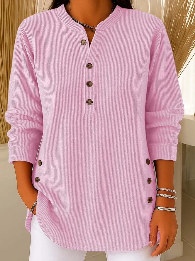Lilia | Sweater with Subtle Button Details