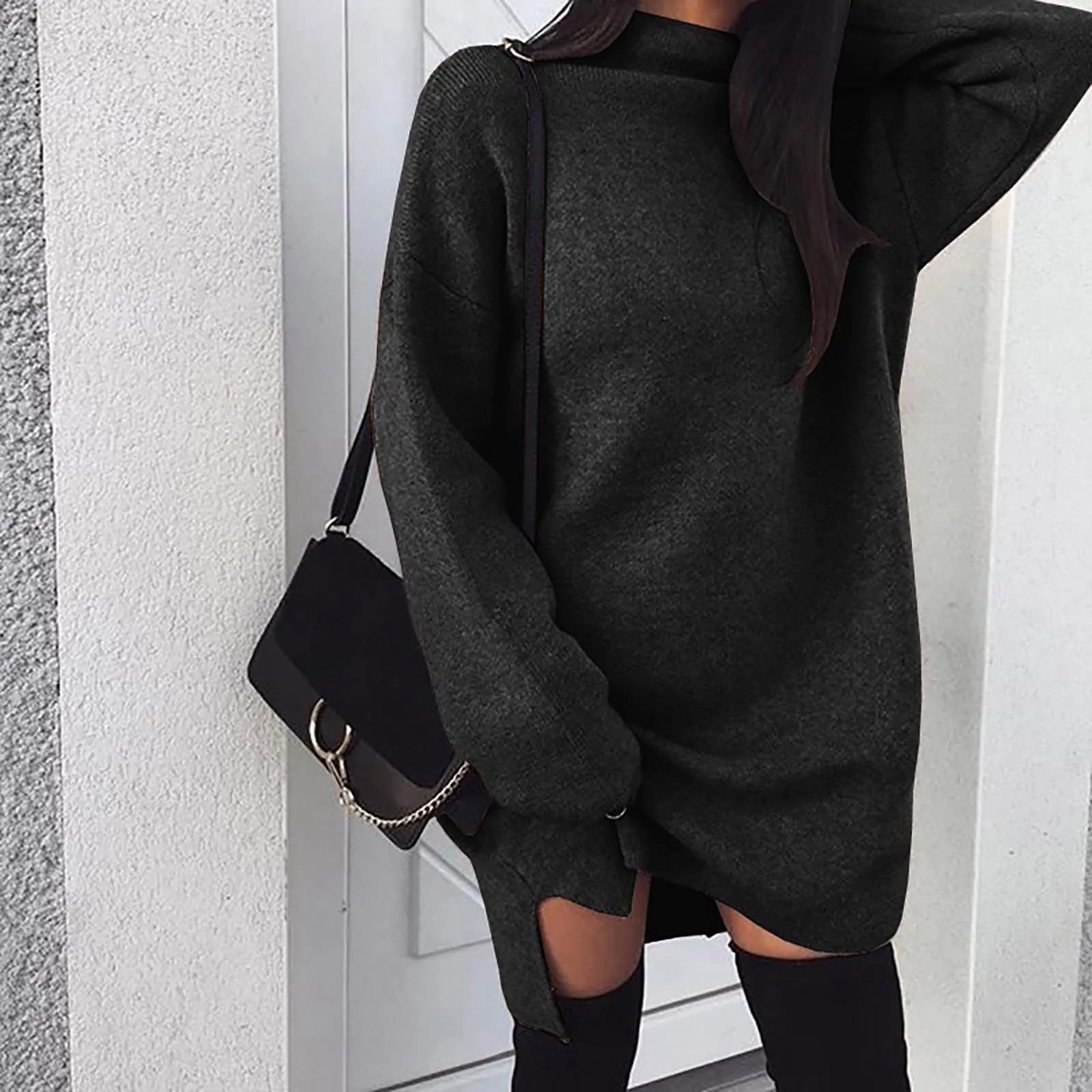Emma - Comfortable Knit Pullover Dress