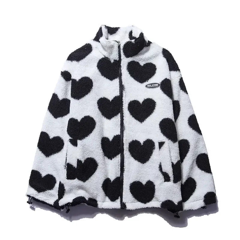 AlpenNord™ | Reversible Jacket with Heart Pattern
