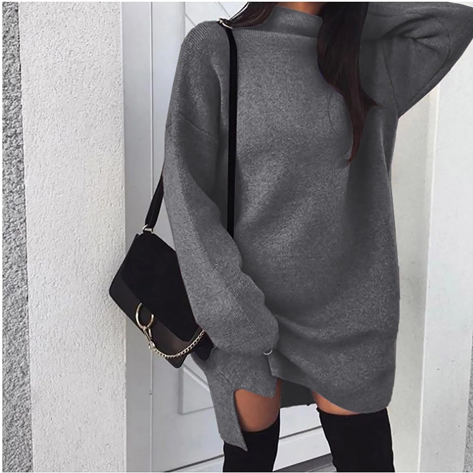 Emma - Comfortable Knit Pullover Dress