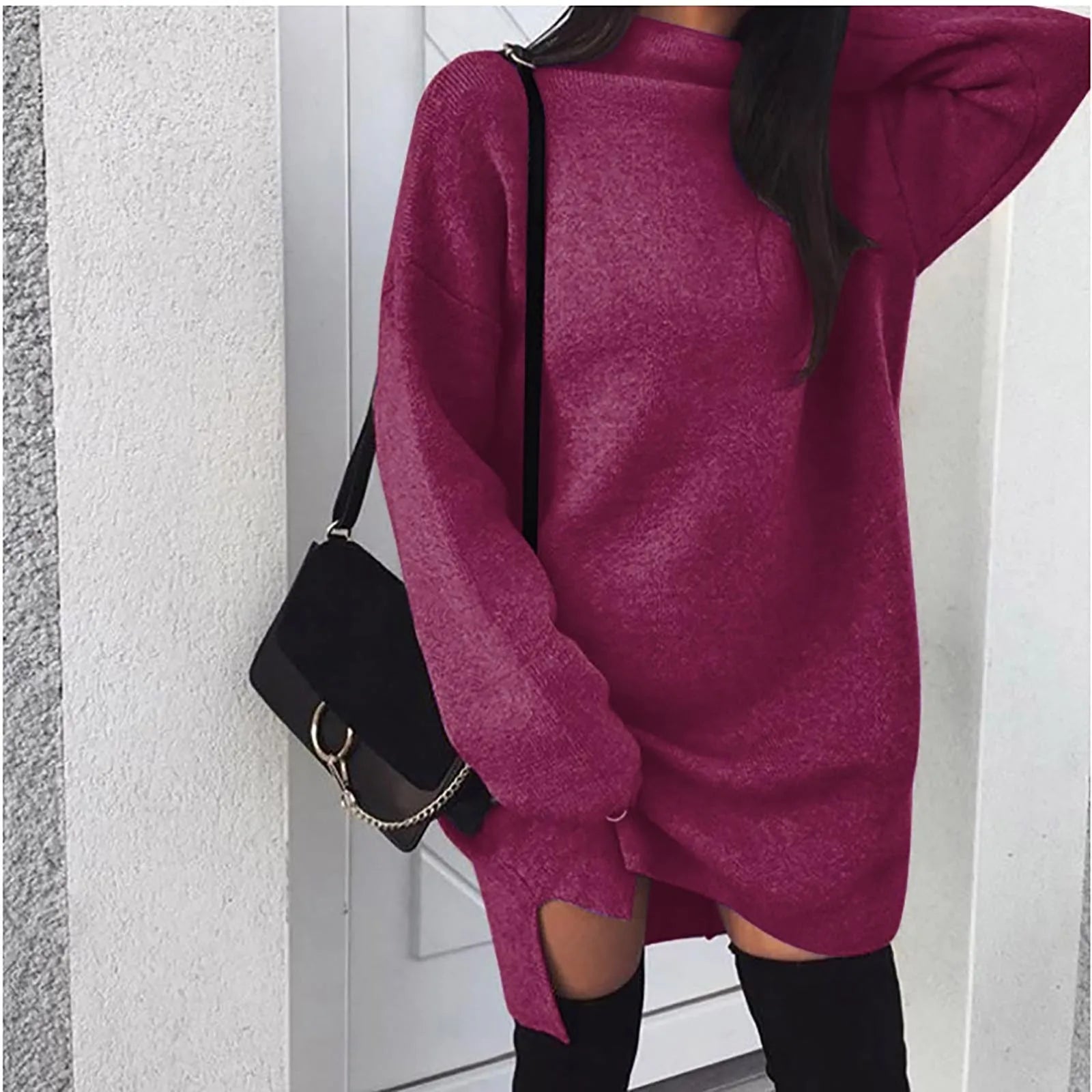 Emma - Comfortable Knit Pullover Dress