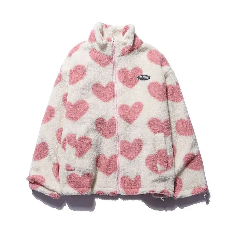AlpenNord™ | Reversible Jacket with Heart Pattern