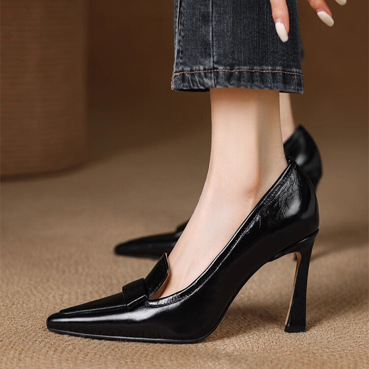 Leah - Elegant Christmas Patent Pumps