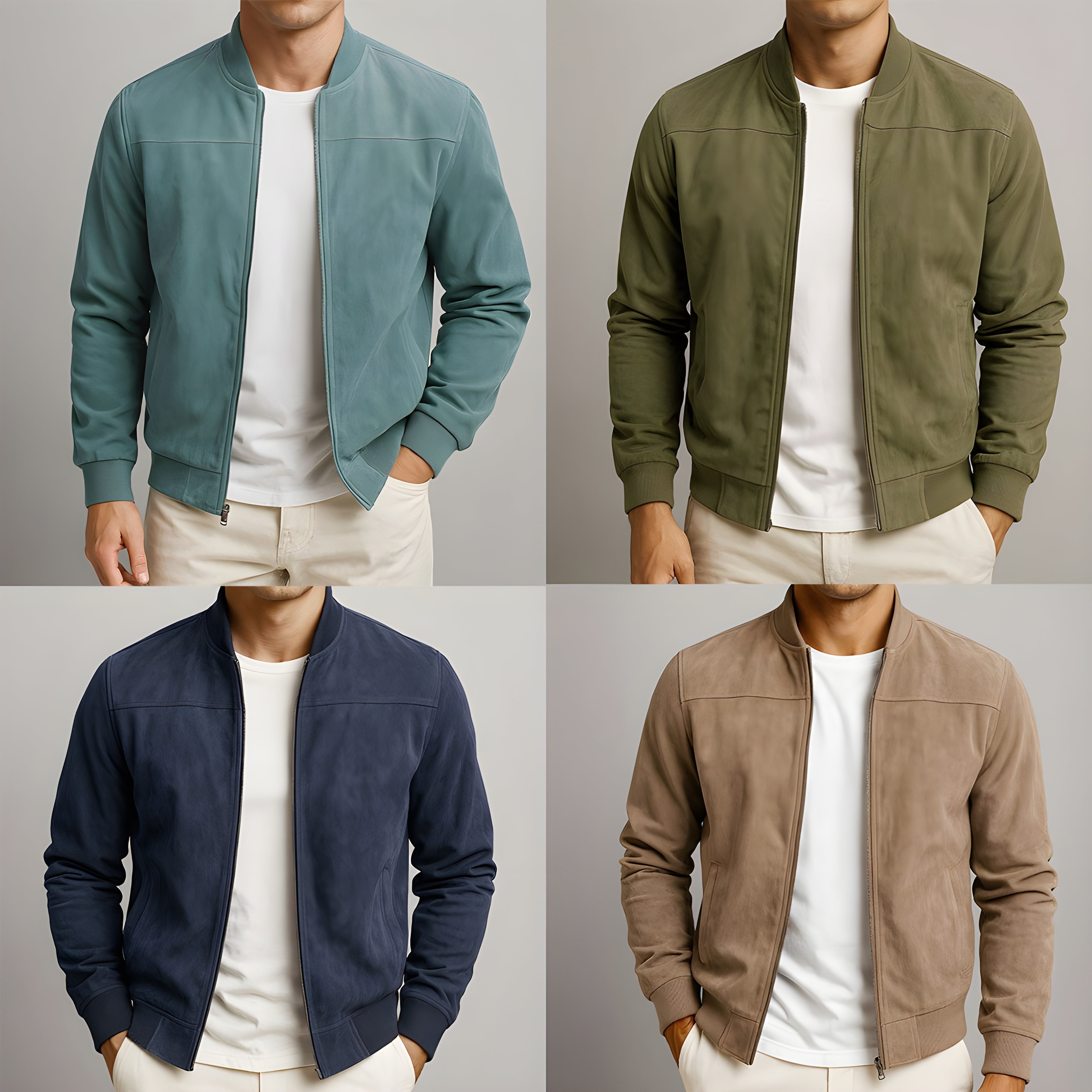 Émile™ - Suede Bomber Jacket