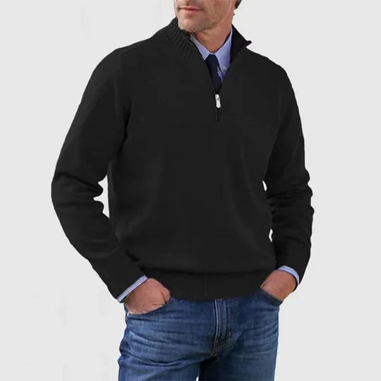 Howard - Zip Sweater - Classic Warmth and Modern Elegance