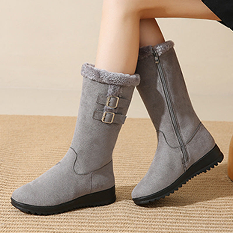 Women's Mid-Calf Snow Boots, Warm & Stylish