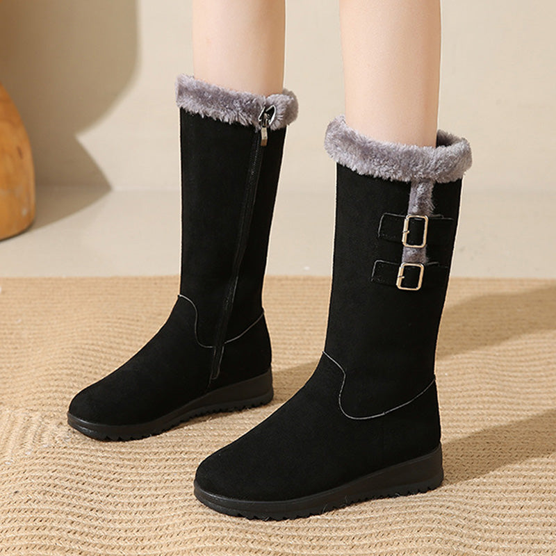 Women's Mid-Calf Snow Boots, Warm & Stylish