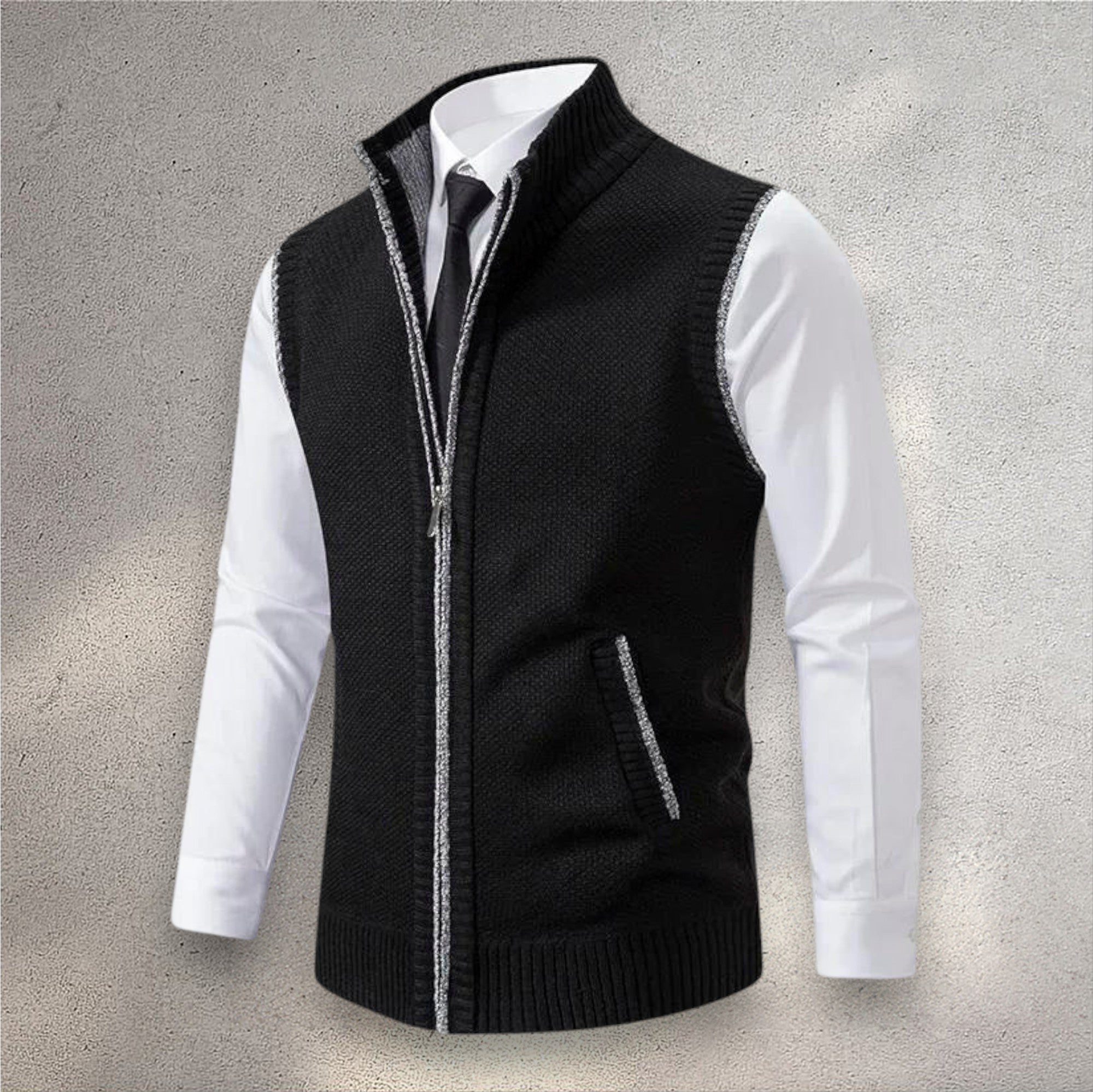Levi | Full-Zip Knit Vest