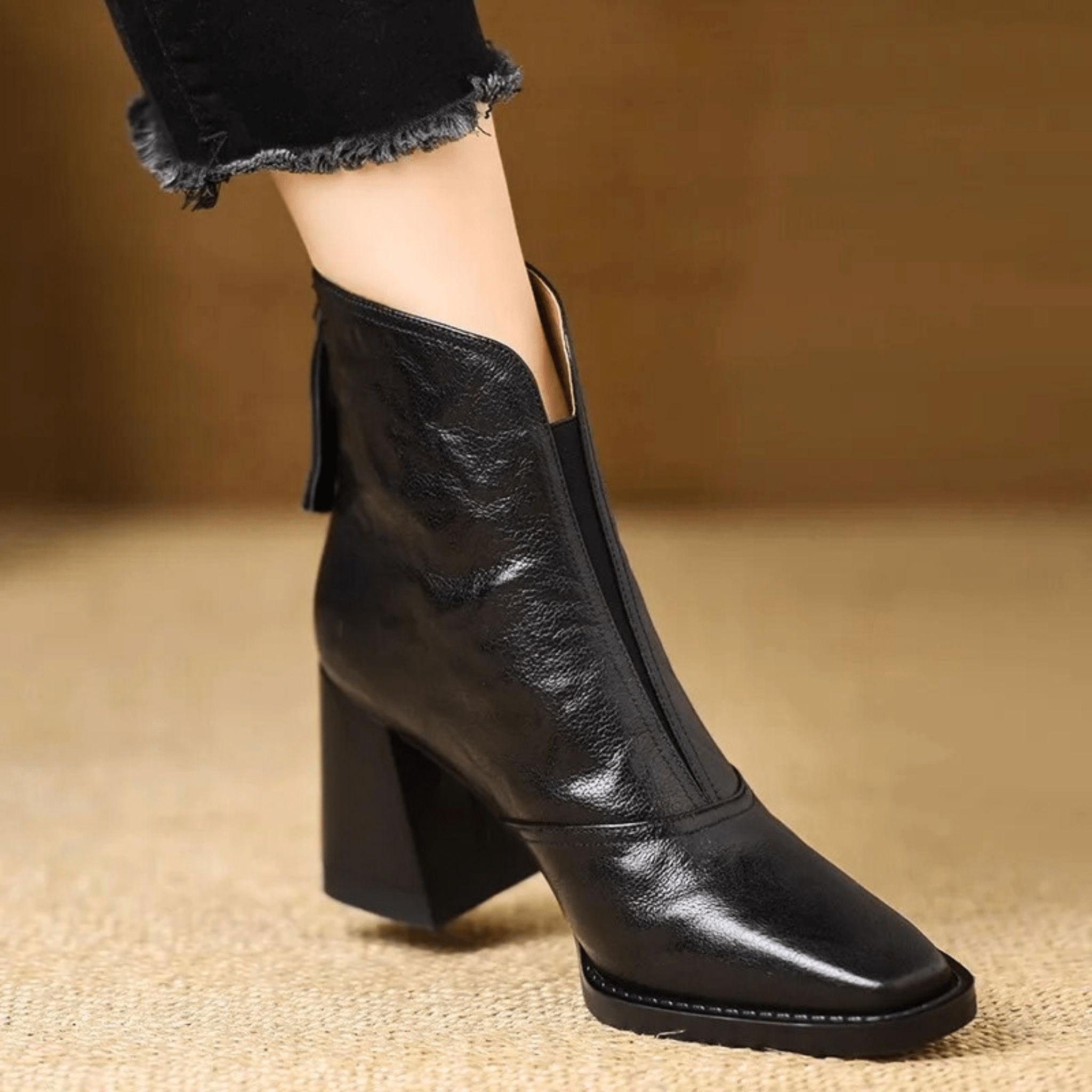 Claudia | Luxury Mid-Heel Ankle Boots