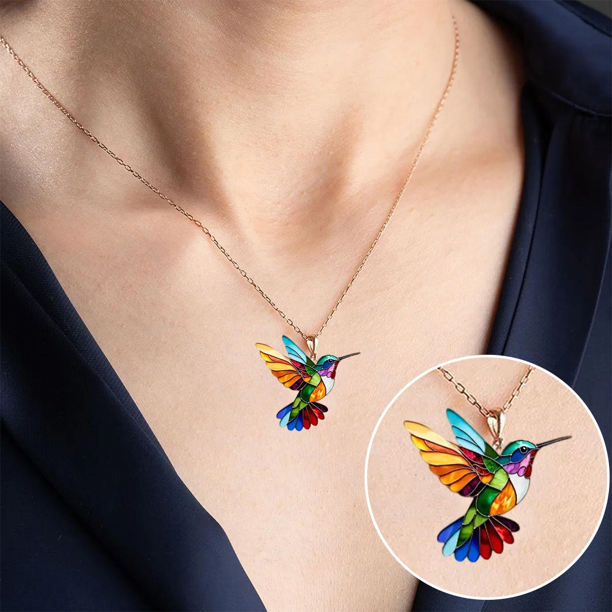Coreli | Hummingbird Good Luck Necklace 2D