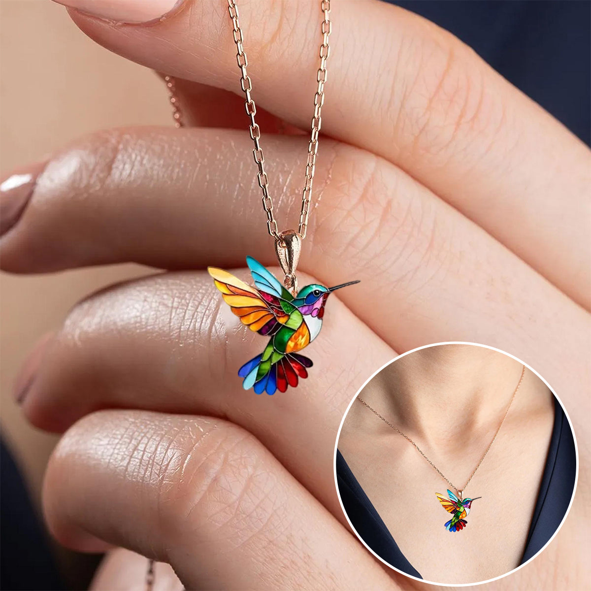 Coreli | Hummingbird Good Luck Necklace 2D