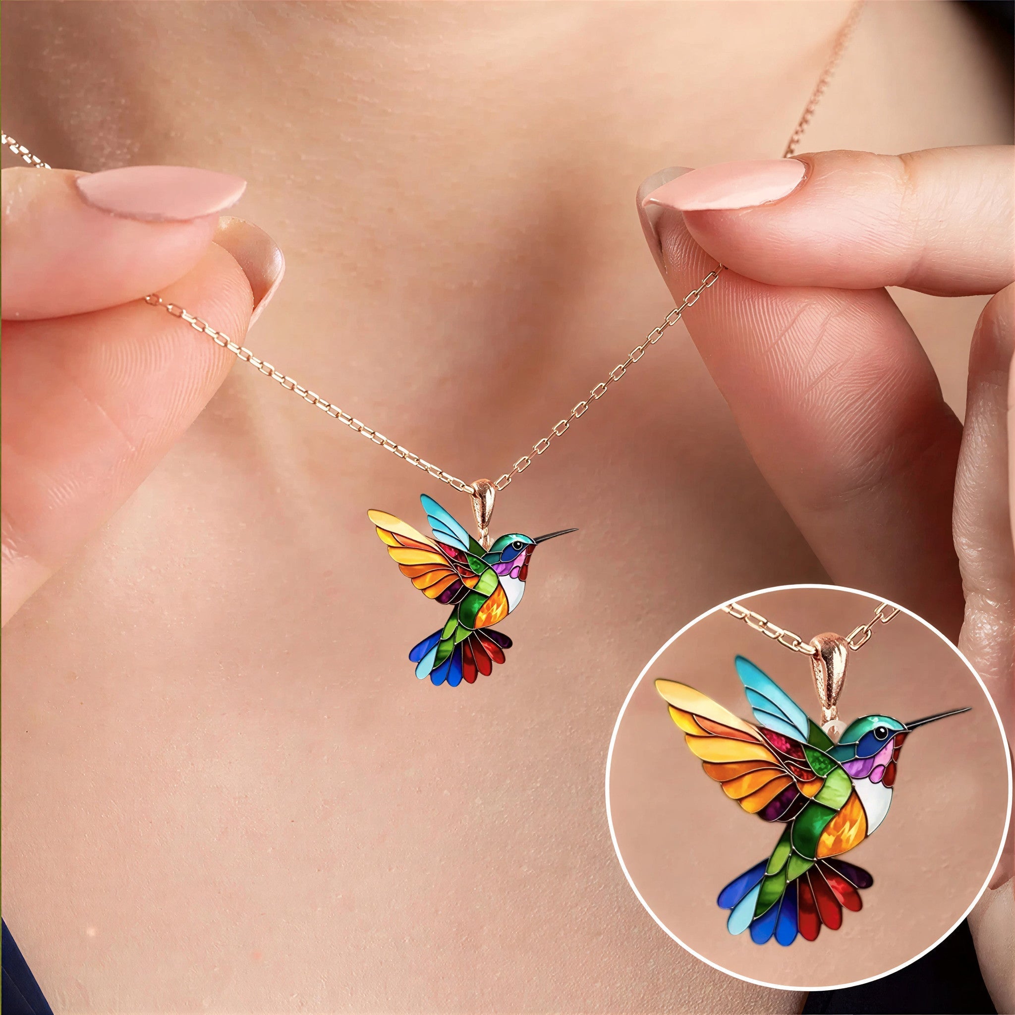 Coreli | Hummingbird Good Luck Necklace 2D