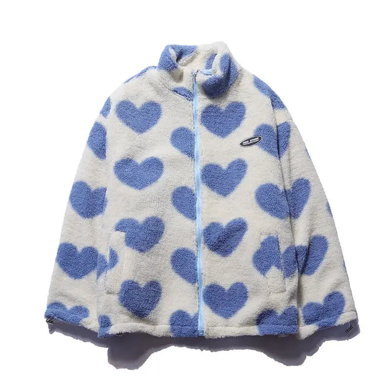 AlpenNord™ | Reversible Jacket with Heart Pattern