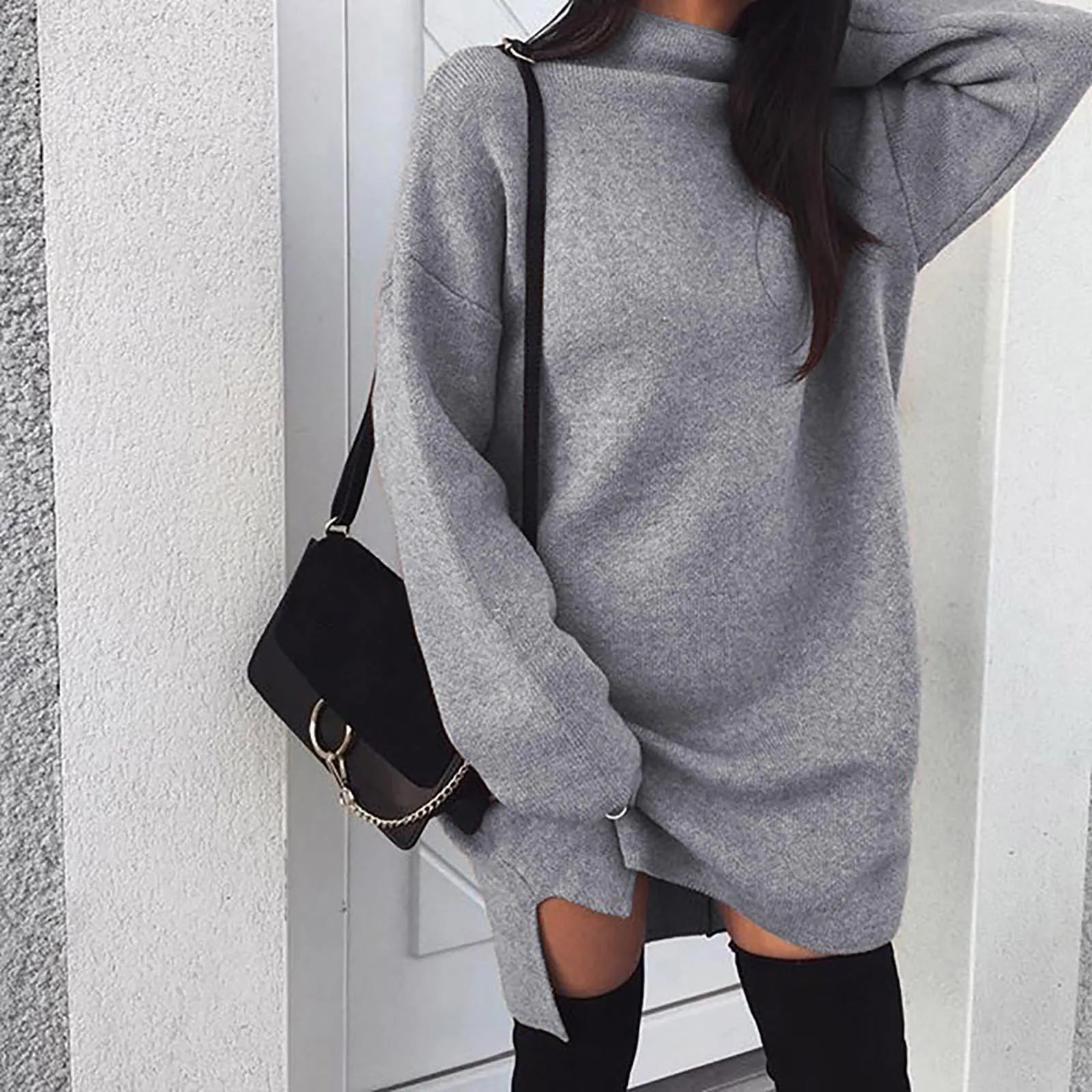 Emma - Comfortable Knit Pullover Dress