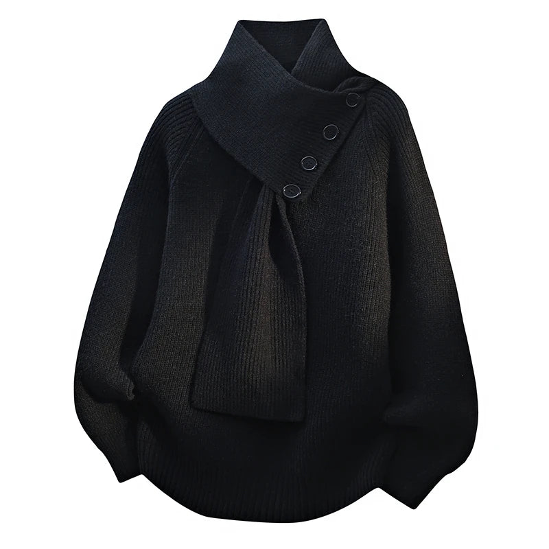 Elodie | Cozy Scarf-Neck Sweater