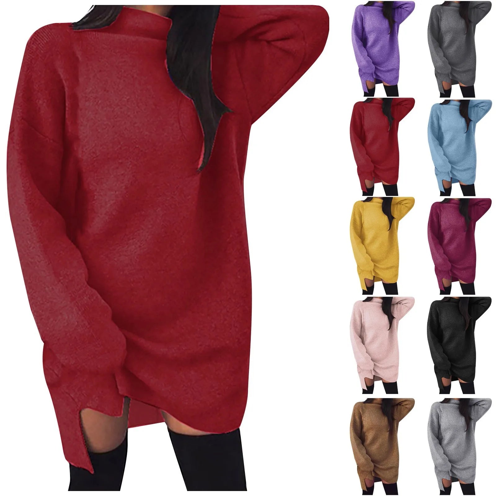 Emma - Comfortable Knit Pullover Dress