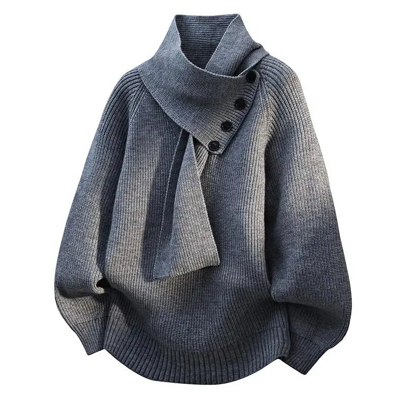 Elodie | Cozy Scarf-Neck Sweater