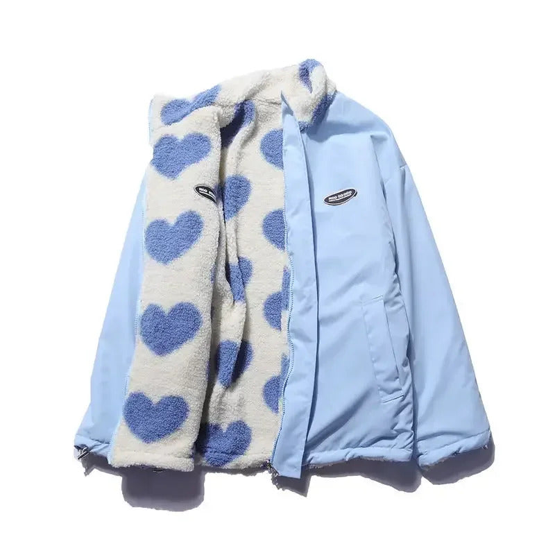 AlpenNord™ | Reversible Jacket with Heart Pattern