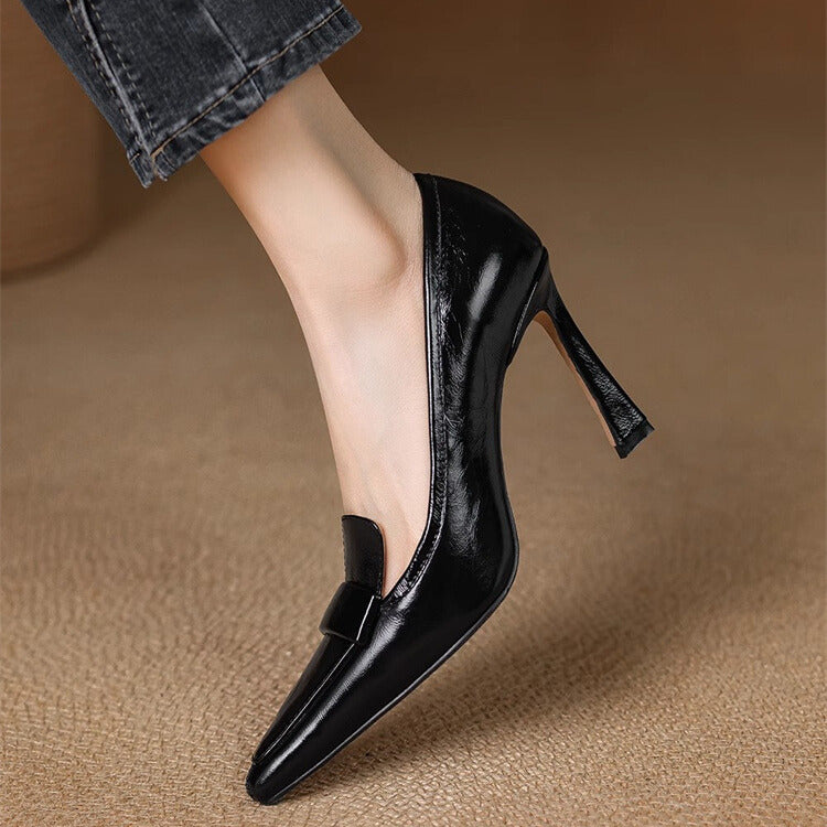 Leah - Elegant Christmas Patent Pumps