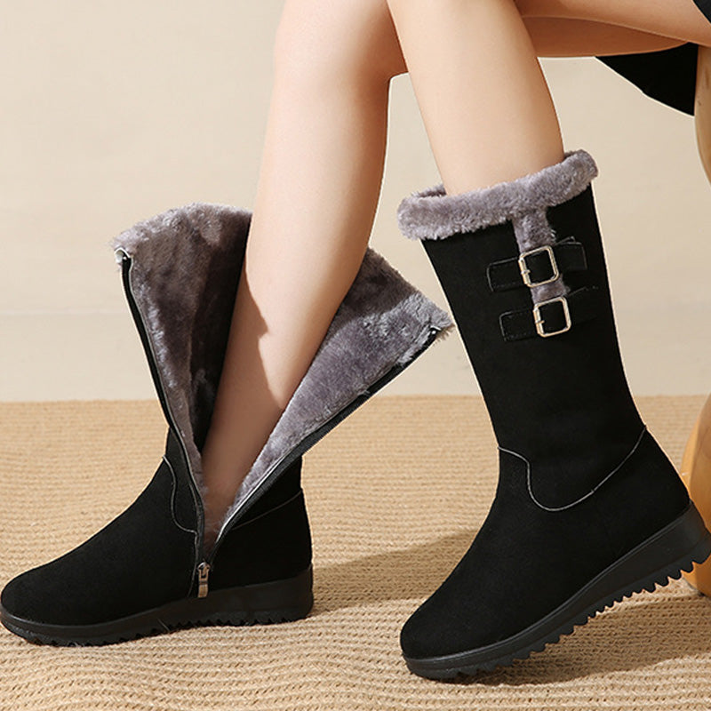 Women's Mid-Calf Snow Boots, Warm & Stylish