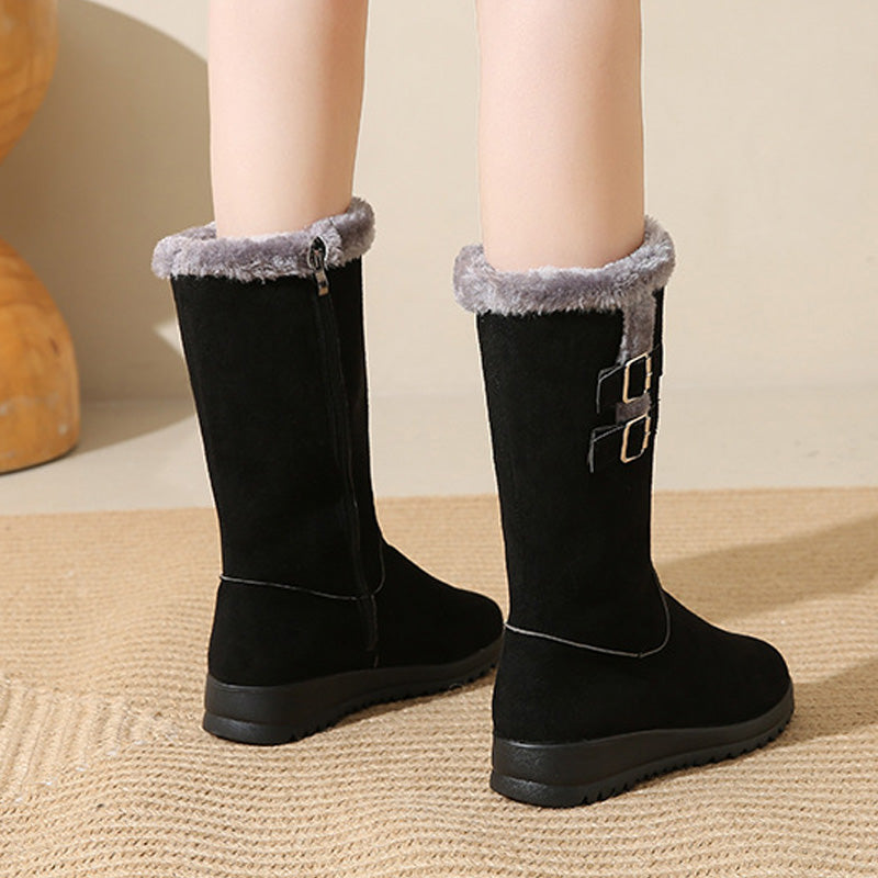 Women's Mid-Calf Snow Boots, Warm & Stylish