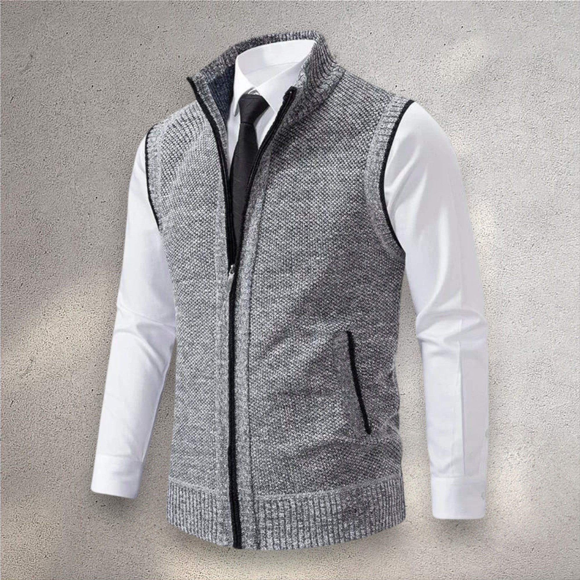 Levi | Full-Zip Knit Vest